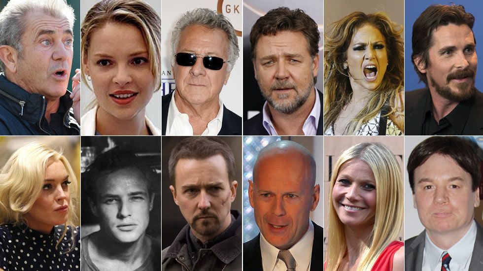 Resultado de imagen de collage de actores y actrices mas reconocidos