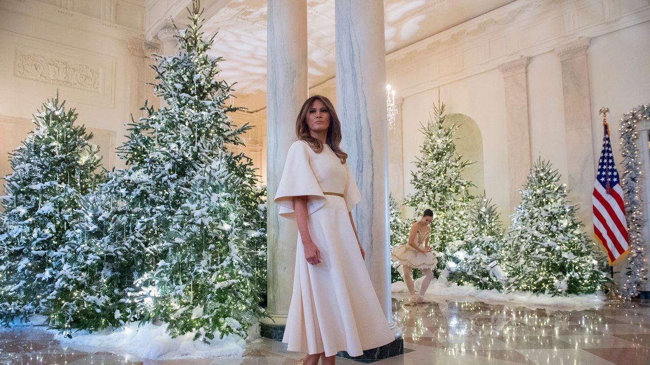 La excesiva decoración navideña de los Trump en la Casa Blanca