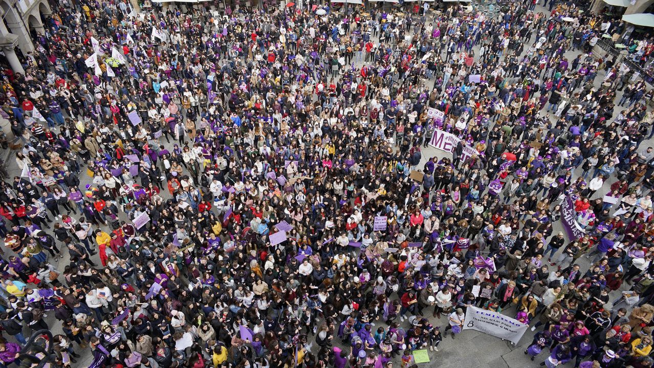 Las imágenes del 8M en Ourense