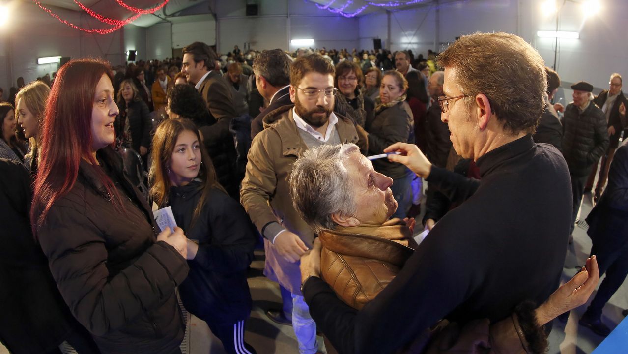 MITIN PP ALBERTO NUÑEZ FEIJOO EN POBRA Y RIBEIRA