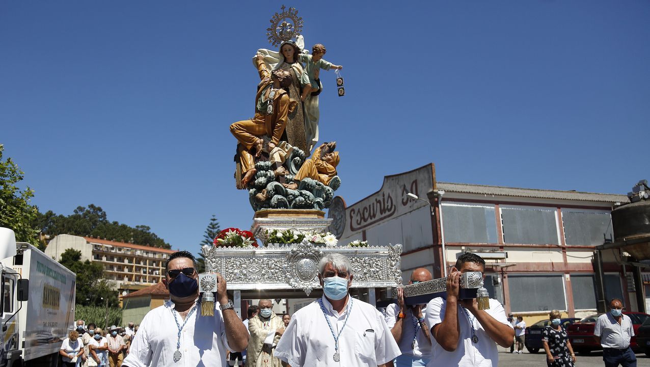 Procesión del Carmen en Lampón 2020