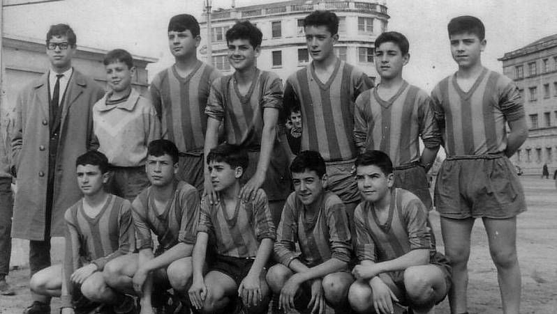 El alcalde Molina, en las obras de General Sanjurjo..Equipo del Amanecer en 1964.