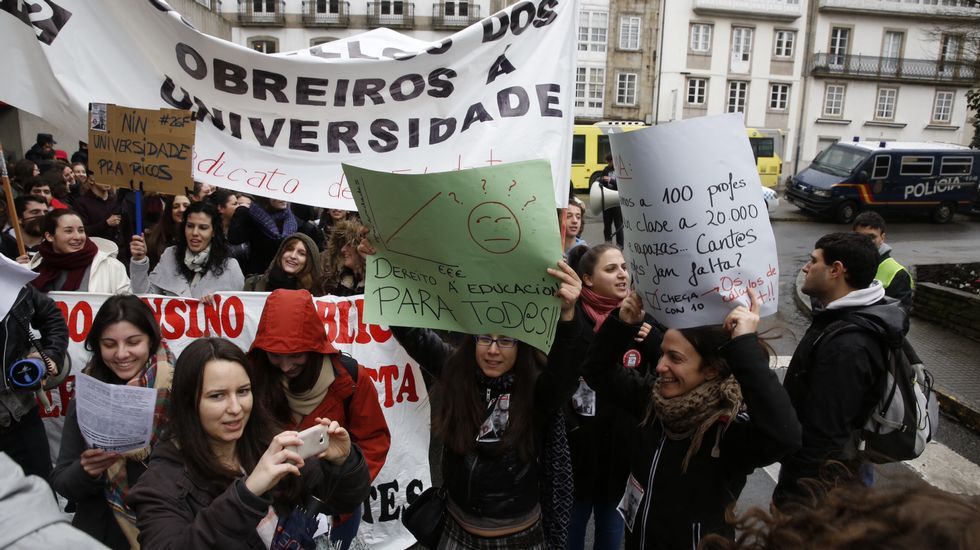 Imagen de la manifestación en Santiago