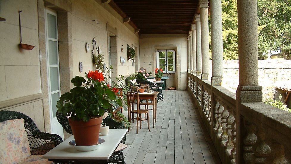 Un corredor del pazo de Ferreiroá