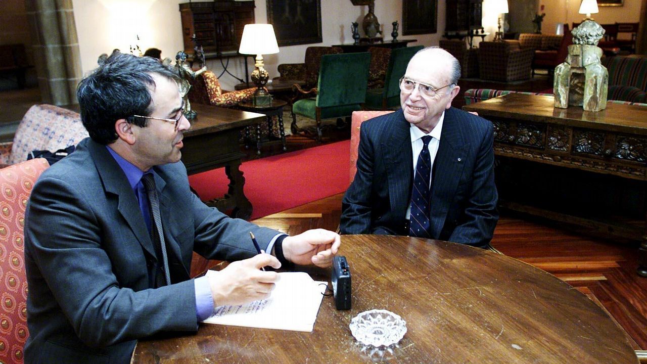 Entrevista del periodista de La Voz de Galicia, Jacinto Ruiz, al ex presidente de la Xunta Fernández Albor.