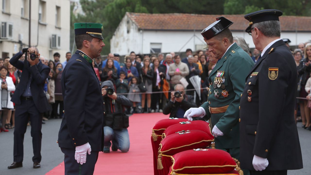 ACTO INSTITUCIONAL CASTRENSE DEL DÍA DEL PILAR.Varios miembros de la Guarda Nacional Republicada de Portugal fueron reconocidos