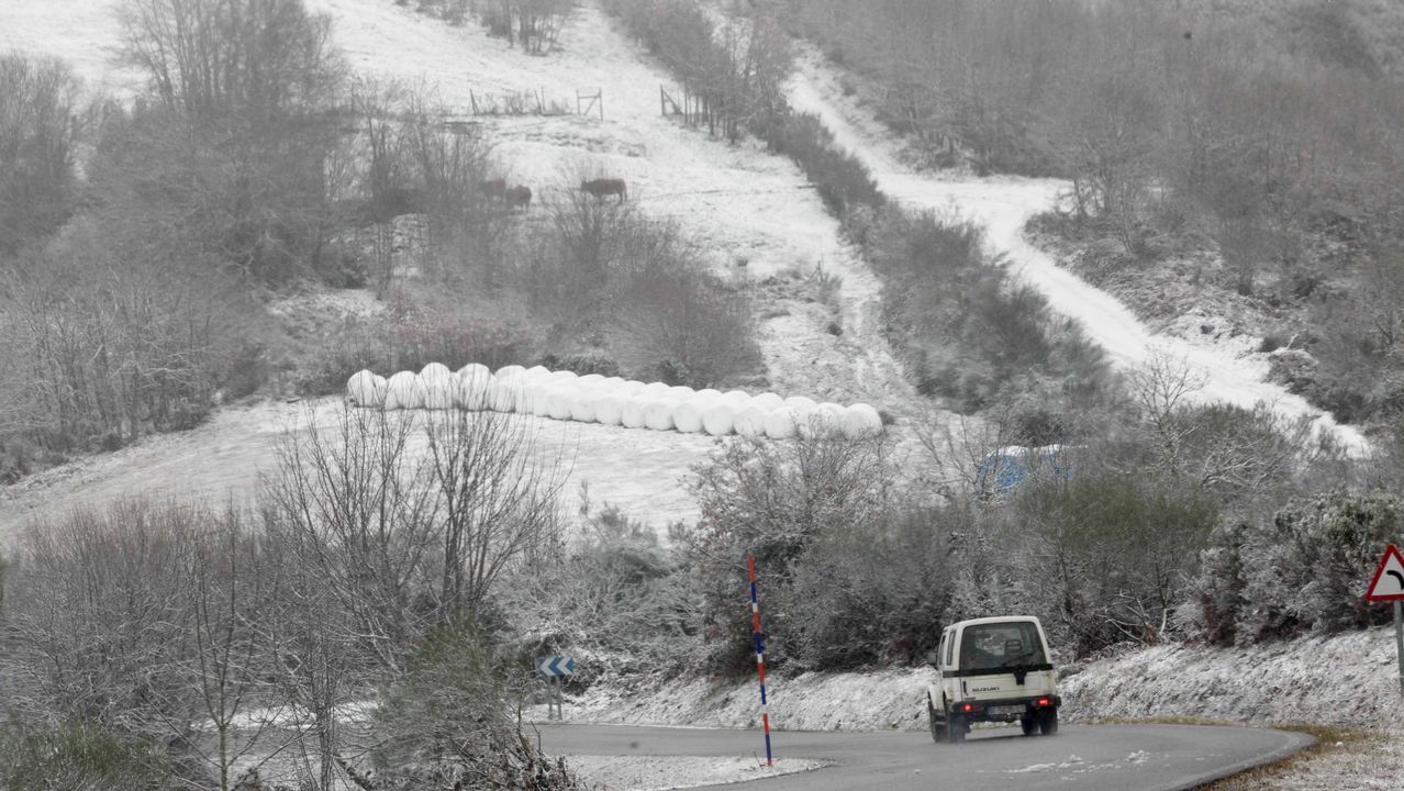 Nieve en O Cebreiro