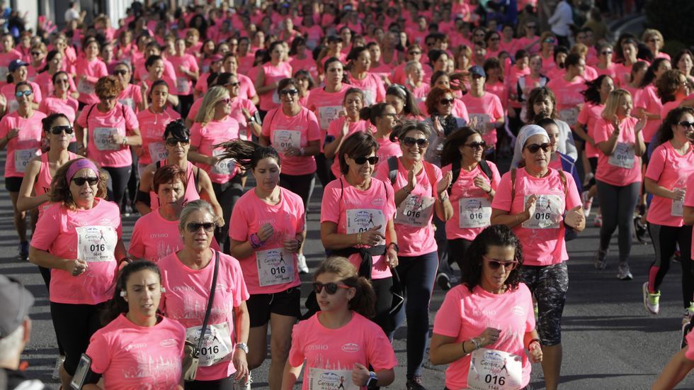 La boxeadora Marta Brañas, participante en la carrera de la mujer