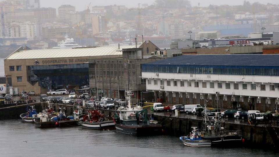 mercante.El mercante «Baltic Breeze», esta mañana tras la colisión de esta madrugada