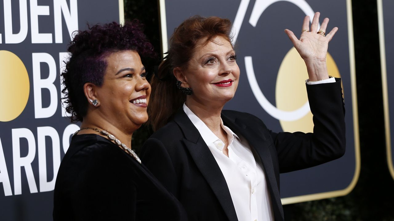 La activista Rosa Clemente y la actriz Susan Sarandon