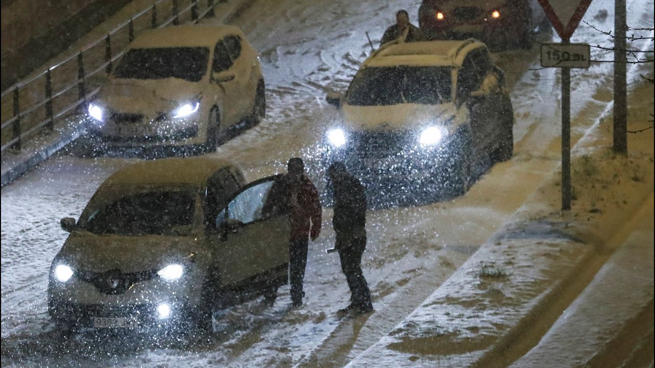 Temporal de nieve en San Sebastián