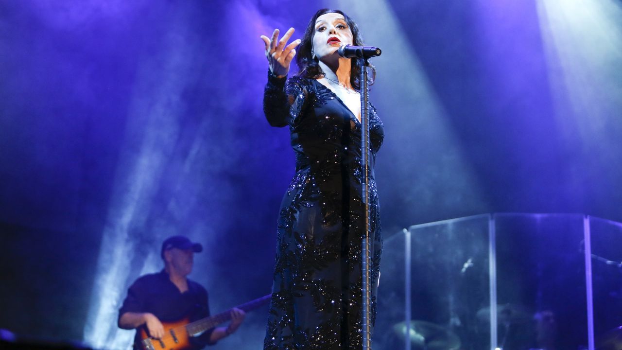 Luz Casal en el concierto por las fiestas del Albariño en Cambados