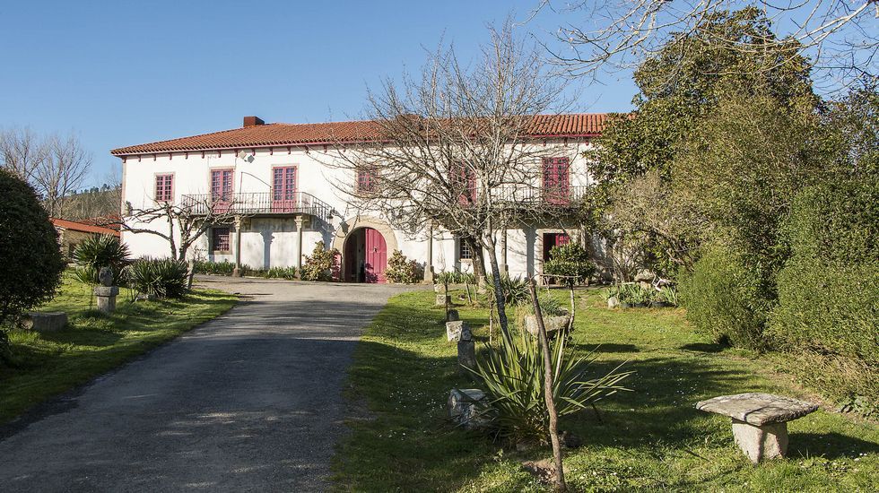 Fachada principal del pazo, abierto a las visitas turísticas