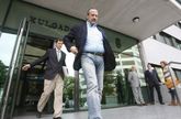Dorribo, en primer término, en una de sus comparecencias en los juzgados.