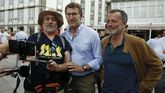 Alberto Núñez Feijoo y Agustín Hernández, durante las fiestas de la Ascensión en Santiago