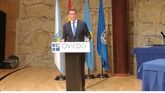 Feijóo durante su discurso en el Auditorio de Oviedo.