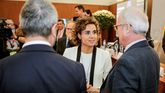La ministra de Sanidad, Dolors Montserrat, durante la presentación de Barcelona para albergar la sede de la Agencia Europea del Medicamento.