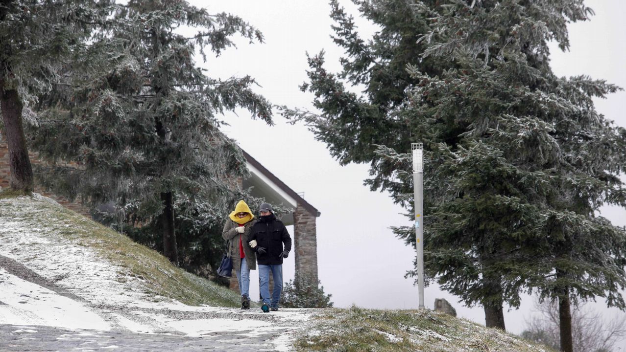 Nieve en O Cebreiro