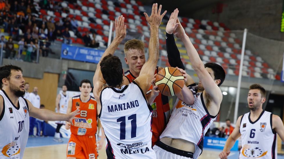 Basquet Coruña- Melilla. Cuarto partido de los play off por el ascenso a la ACB