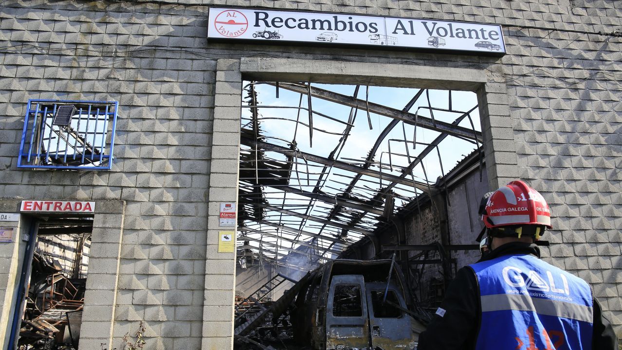 La nave de Al Volante quedó totalmente calcinada