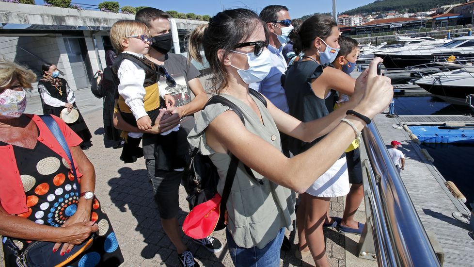 Procesión marítima de la Virgen del Carmen en Sanxenxo