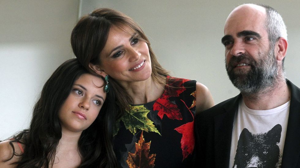 Luis Tosar, Paula del Río y Goya Toledo, de «El desconocido».