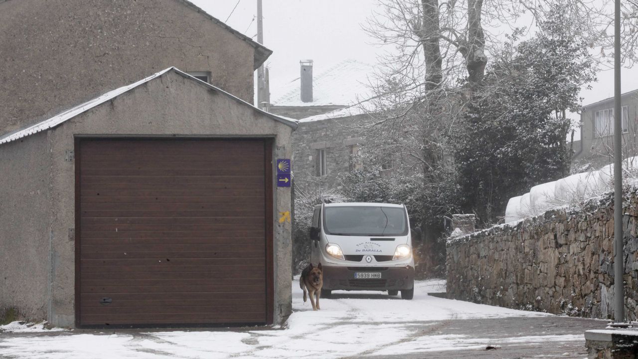 Nieve en O Cebreiro