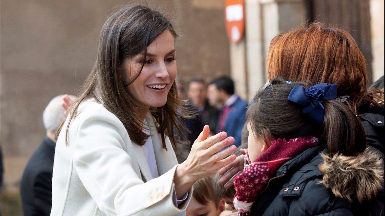 En su visita a Lerma, Letizia Ortiz recuperó un abrigo del 2005