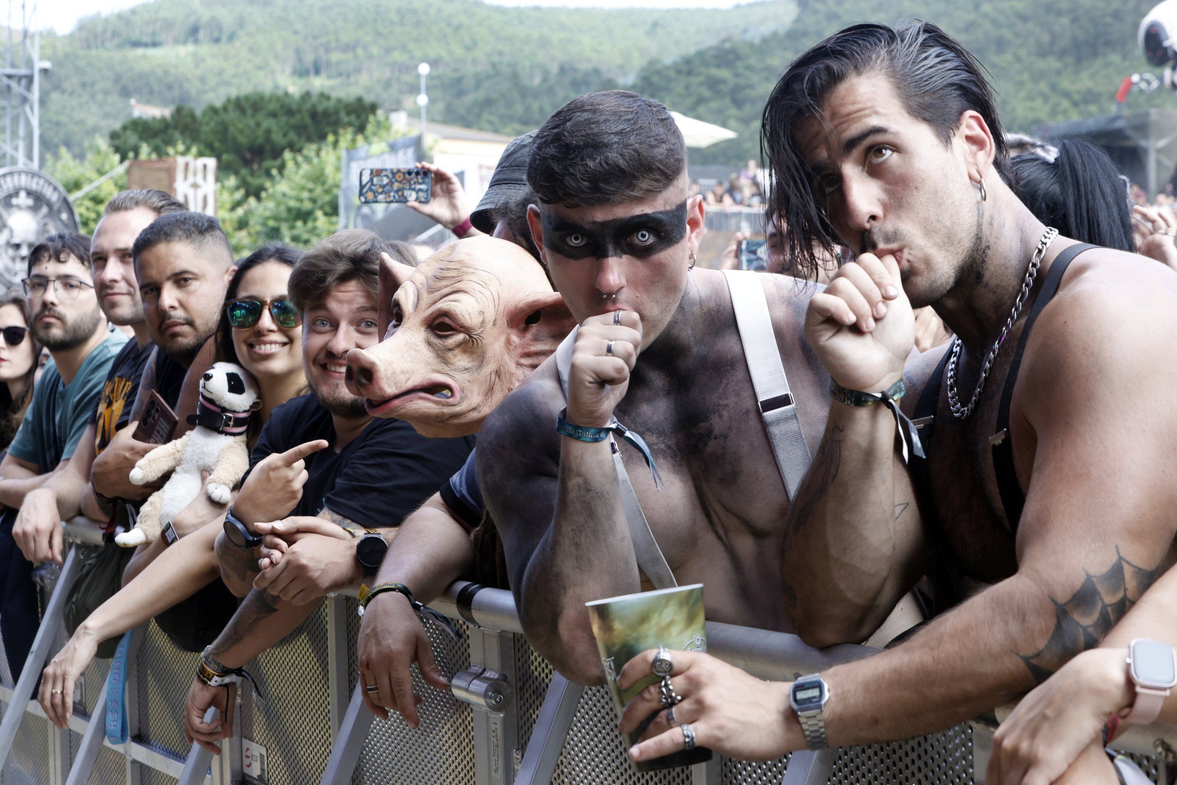 Pblico asistente nun dos concertos do Resu. 27/07/2025