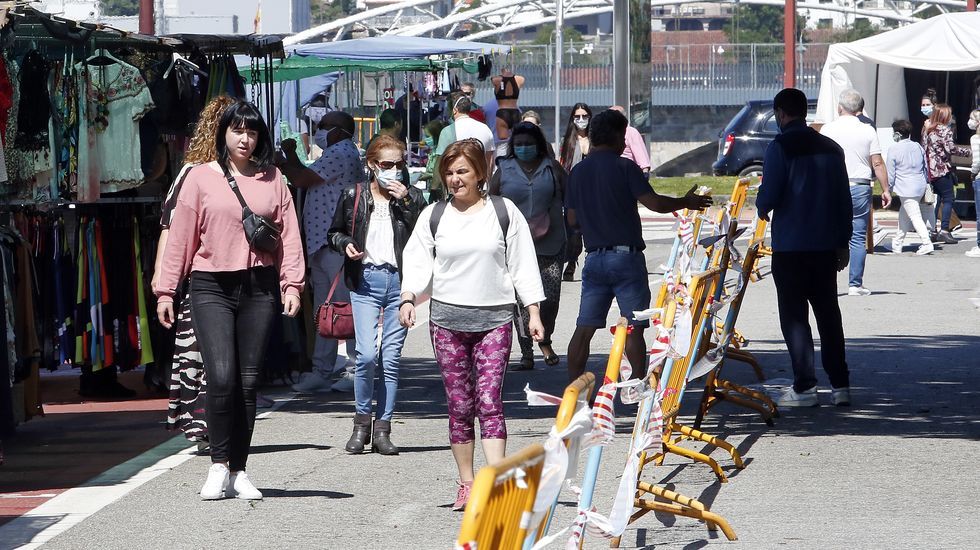Regresa la feria de los sabados a Pontevedra con nuevas medidas anticontagio.