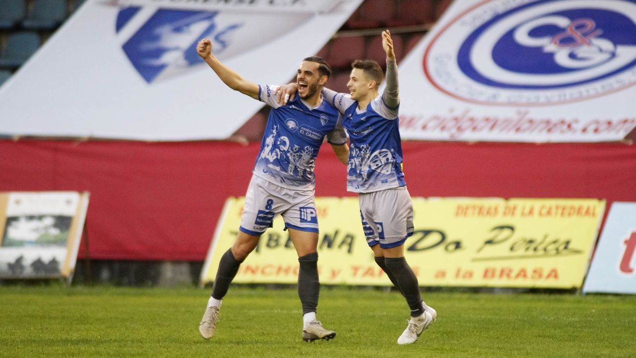 Ambiente de gala en el derbi del fútbol ourensano.La pugna entre la UD Ourense y el Ourense CF fue toda una fiesta del balompié provincial