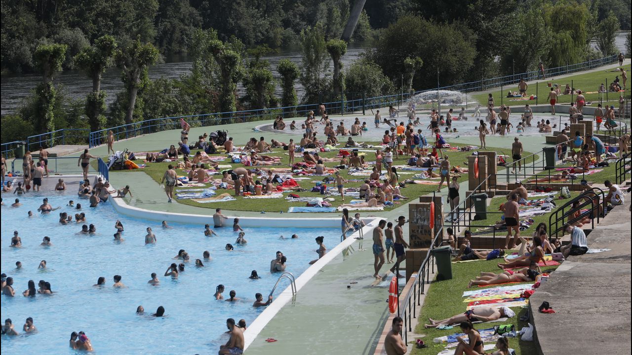 El calor aprieta en Ourense