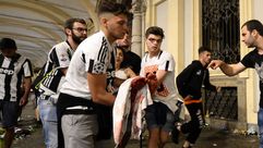 Momento justo de la estampida en Tur&iacute;n