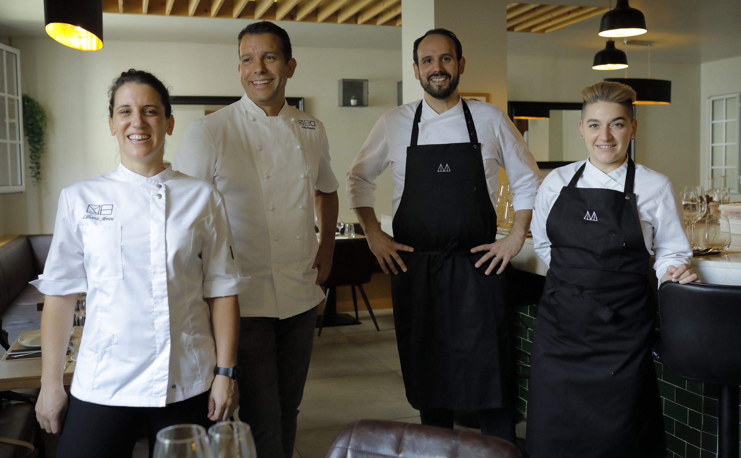 De izquierda a derecha, Liliana Abreu, J�lio Pereira, Fran Agudo y Antonia Pagano
