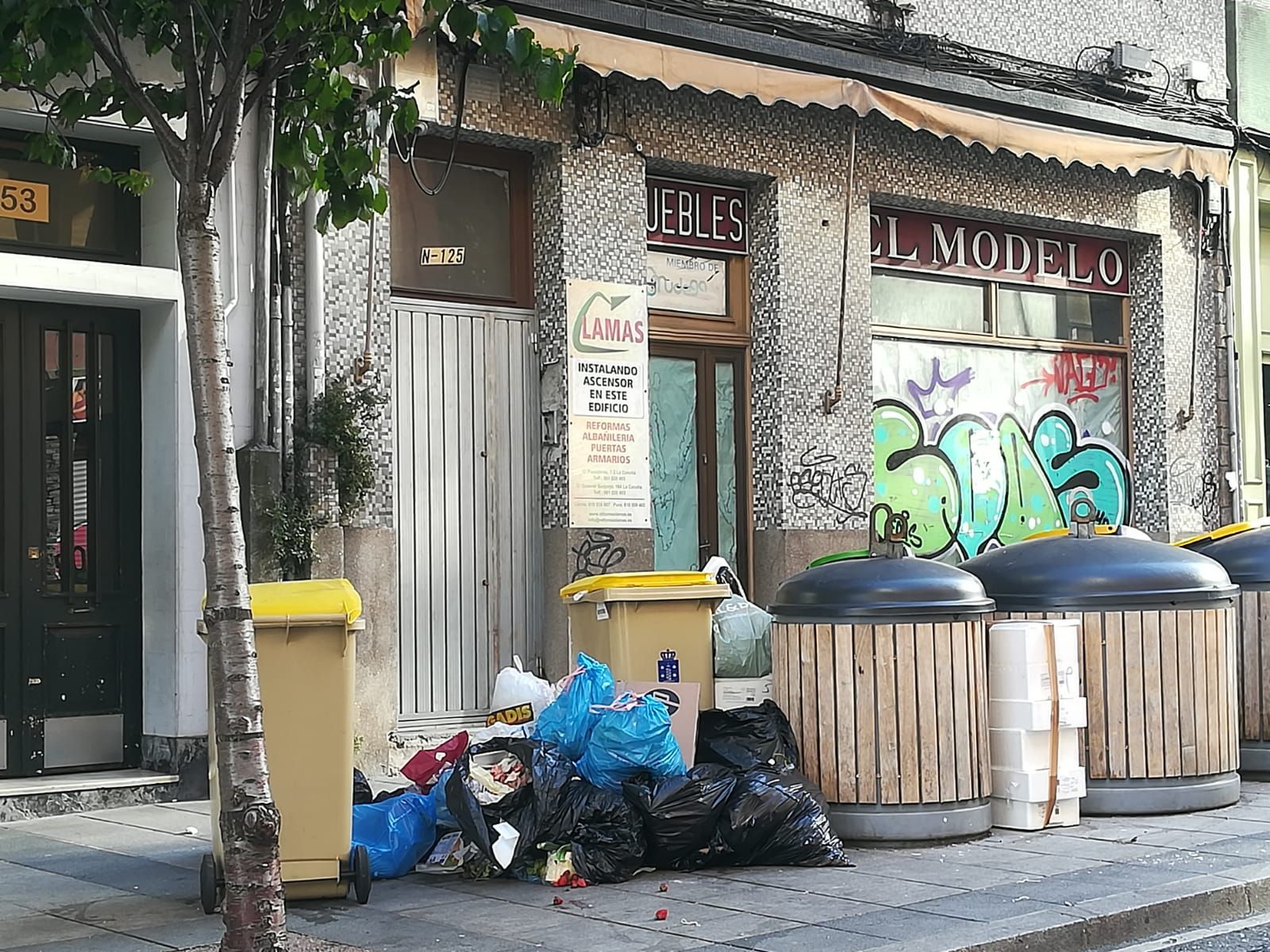 Cuarto día de la basura sin recoger
