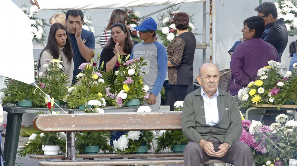 Mercado de flores para Todos los Santos