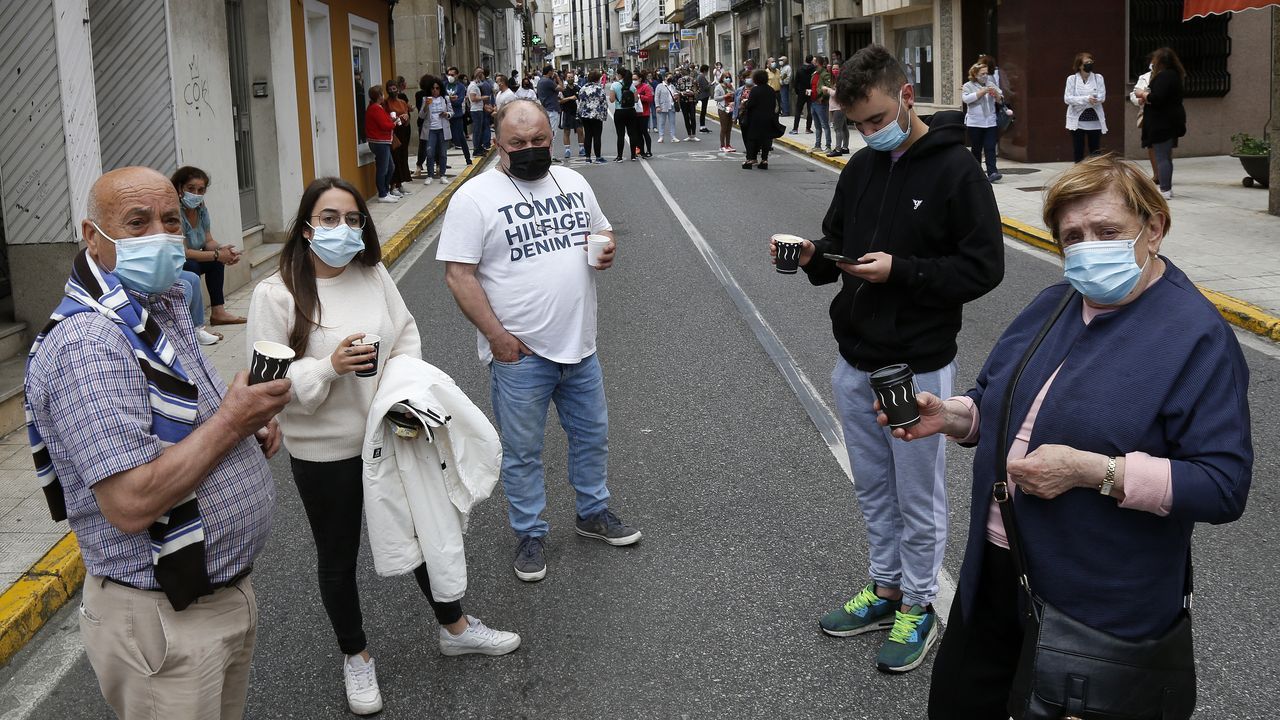 Protesta de los hosteleros por el cierre del municipio