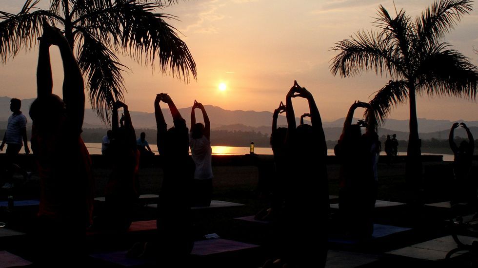 Día Internacional del Yoga en India.