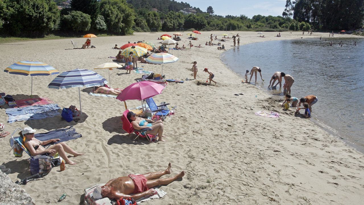 Playa de O Campanario en Vilagarcía