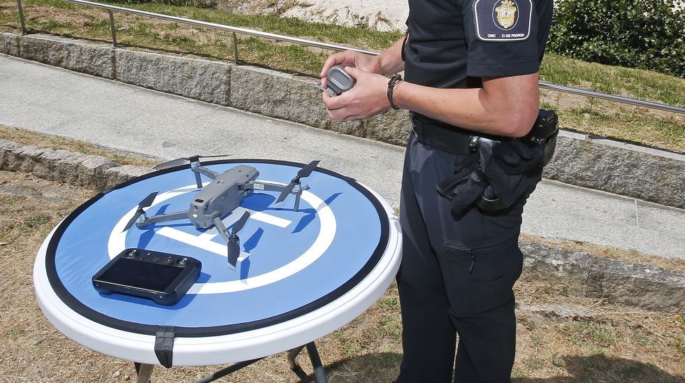 Los drones patrullan Sanxenxo