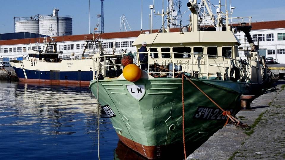 mercante.El mercante «Baltic Breeze», esta mañana tras la colisión de esta madrugada