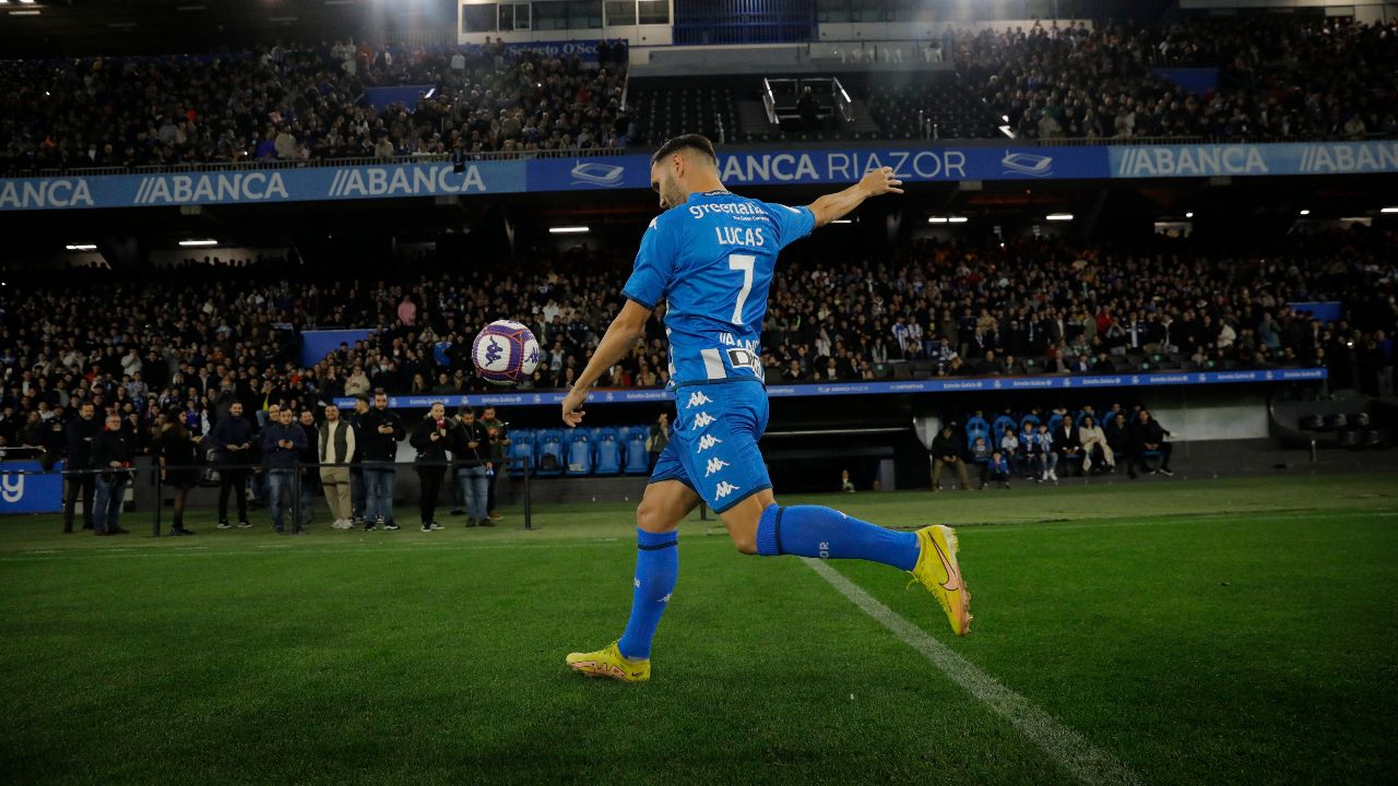 El regreso de Lucas P�rez a Riazor. 03/01/2023