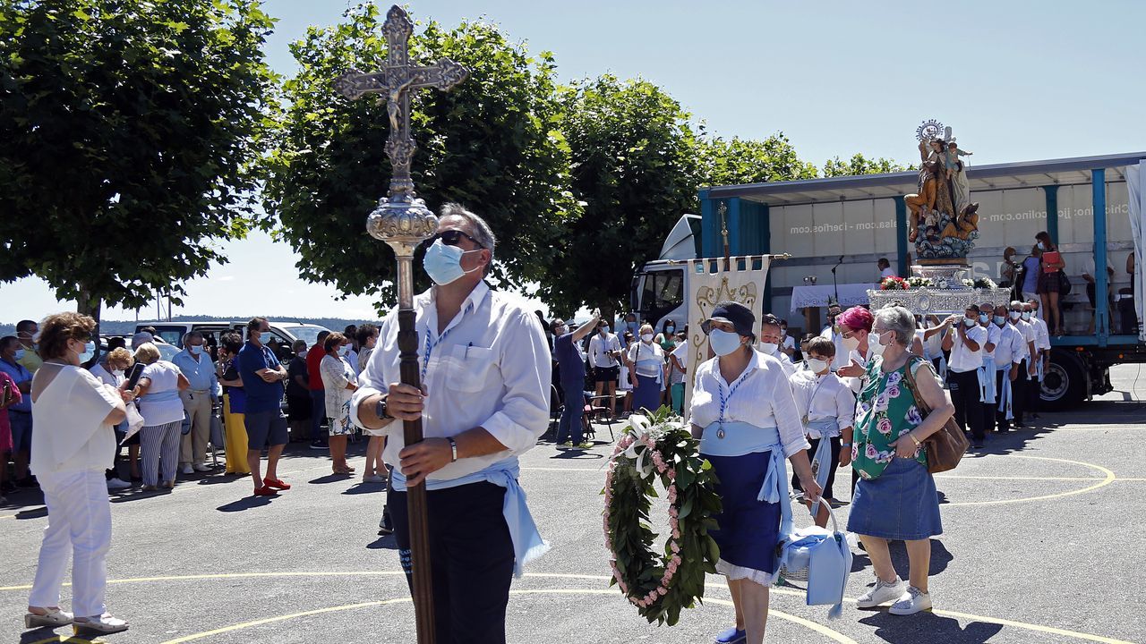 Procesión del Carmen en Lampón 2020