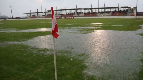 Suspenden el partido entre el C&eacute;ltiga y el Estradense por el mal estado del terreno de juego