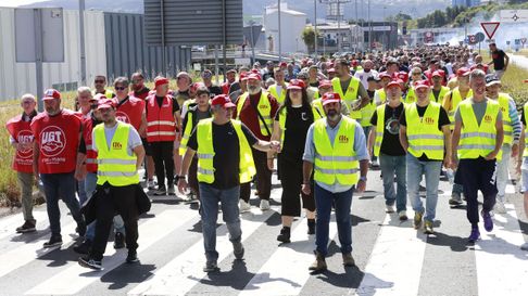 Las im&aacute;genes de la huelga del metal en Ferrol