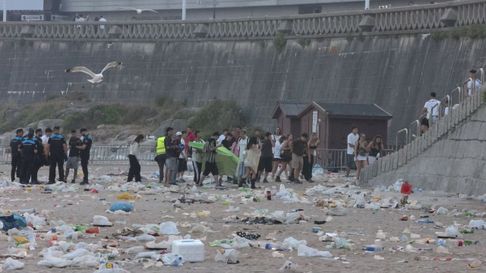 La resaca de la noche de San Xo&aacute;n en A Coru&ntilde;a