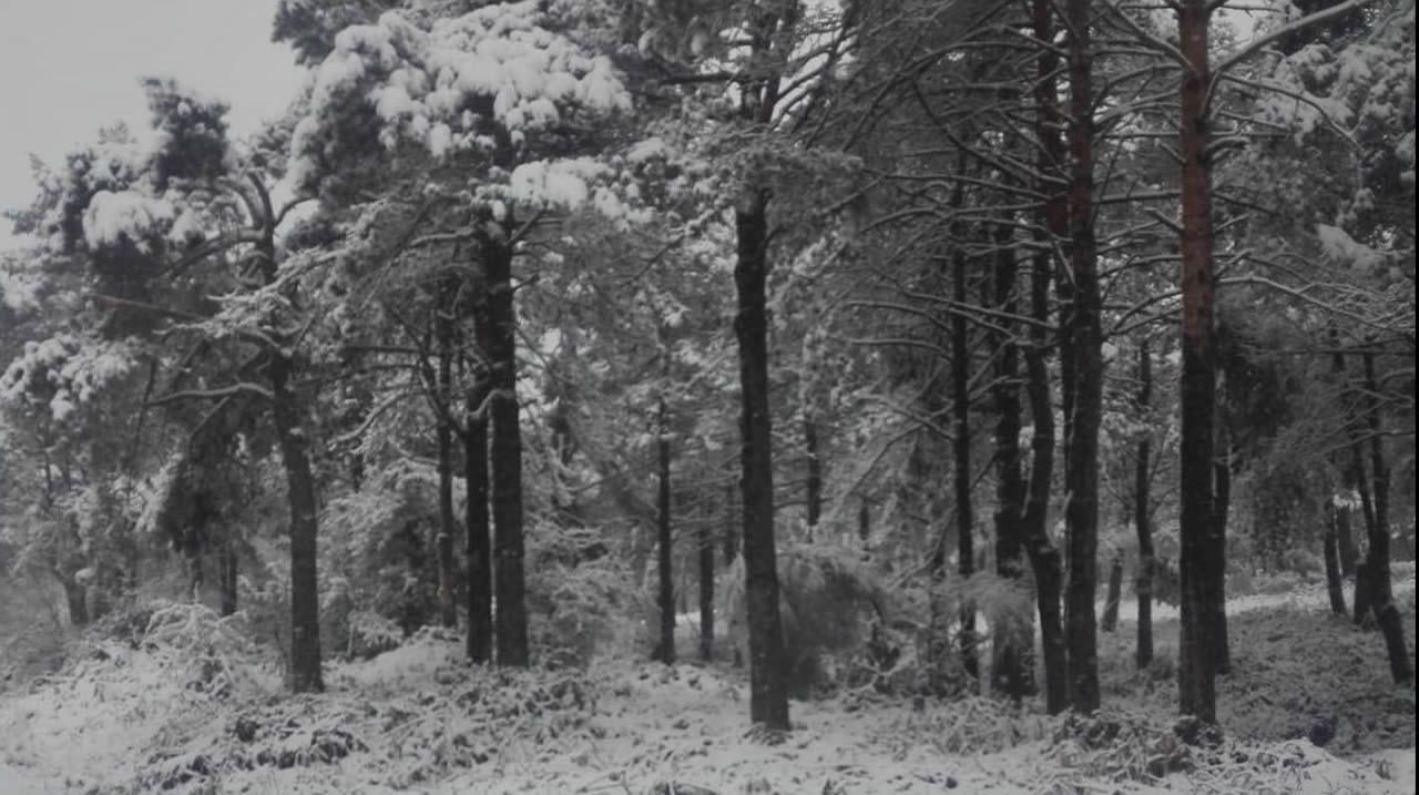 Nieve en abril en las cumbres del Deza, en O Carrio, la Serra do Faro y en zonas como O Seixo.