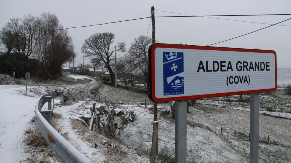 Nieve en A Pobra de Trives (Ourense)