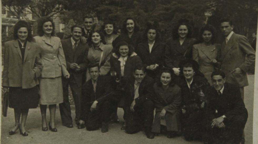 Equipo de fútbol de Santa Lucía.Fiestas de la Gaiteira (agosto de 1954)