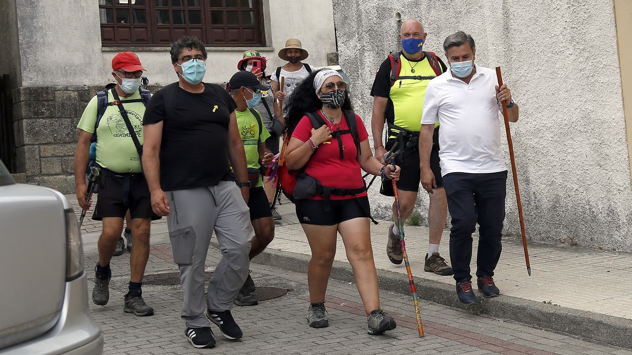 conmemoracion da chegada dos primeiros peregrinos polo camiño a orixe. os alcaldes recorrerán o ultimo tramo, desde o porto ata a igrexa en Corrubedo
